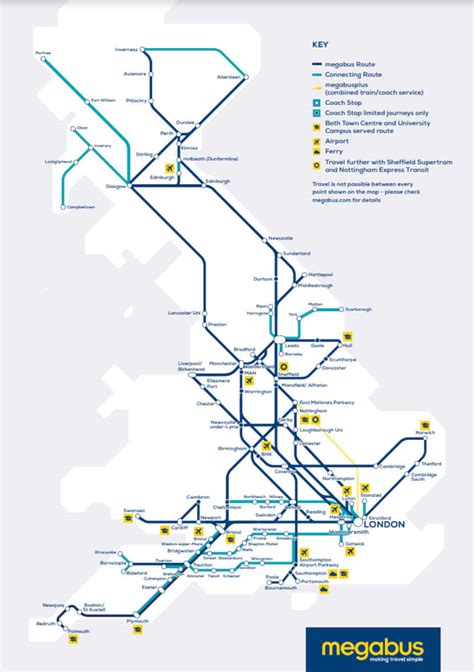 megabus routes map.